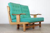 Rare_Guillerme_et_Chambron_solid_oak_sofa,_France_1960s