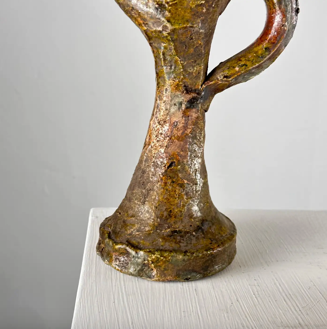 Set_of_2_Handmade_Rustic_Ceramic_Jugs_in_Earthy_Glazes,_Italy,_Early_20th_Century