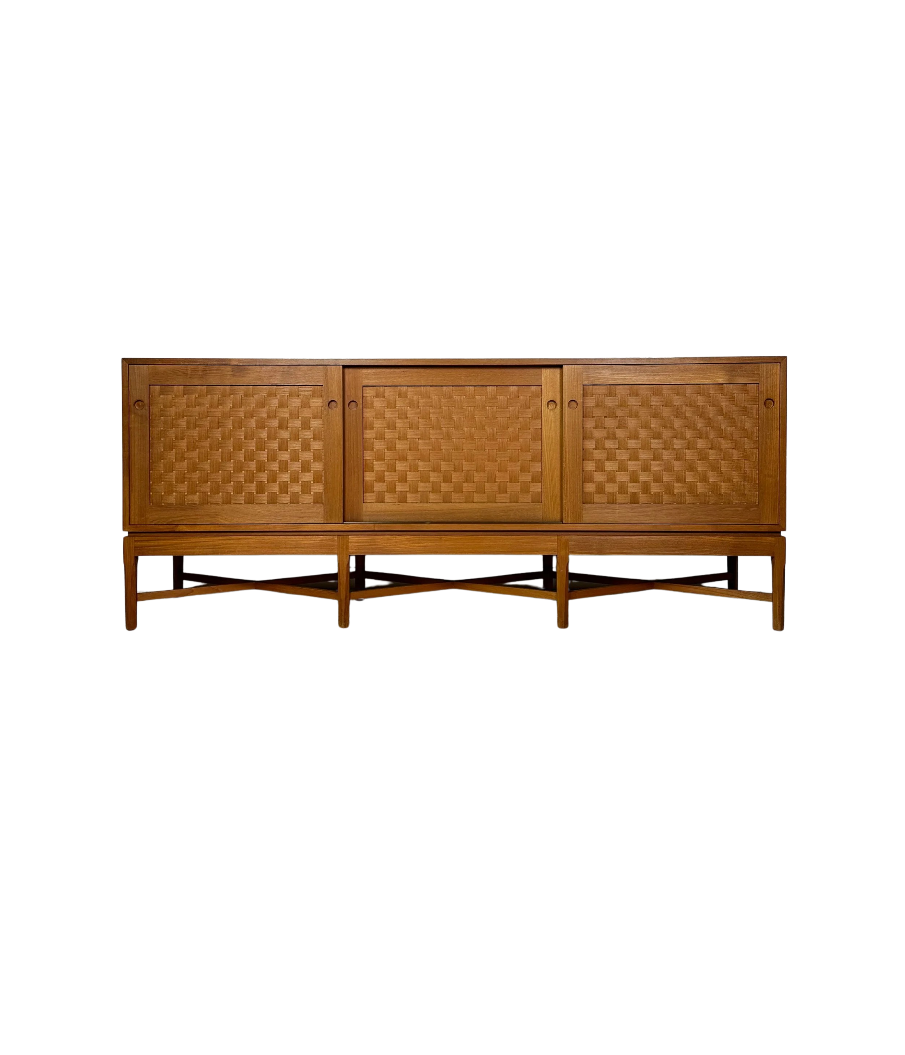 Rare_Teak_Sideboard_by_Ilse_&_Ove_Rix_for_Uldum_Møbelfabrik,_Woven_Wood_Sliding_Doors,_Denmark,_1960s