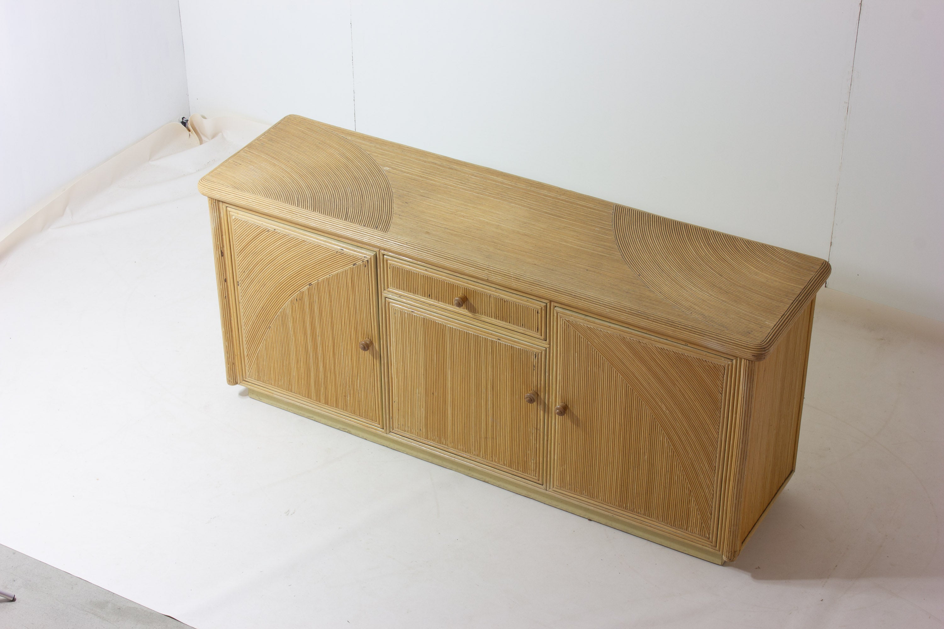 1980s_Miami_Vice_Style_Rattan_Sideboard,_Postmodern_Coastal_Design
