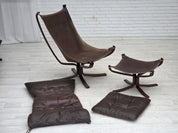 Recliner_Armchair_&_Ottoman_by_Sigurd_Ressel,_1970s_Norway