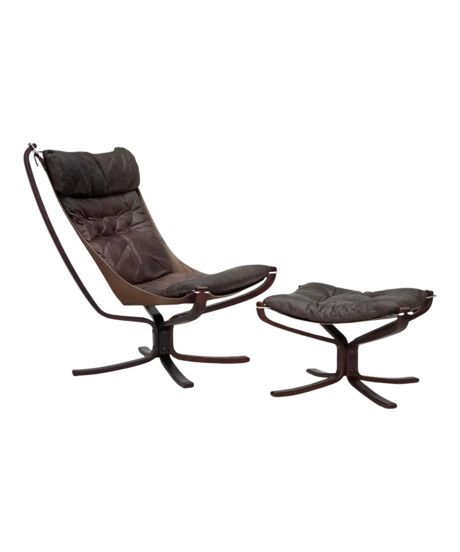 Recliner_Armchair_&_Ottoman_by_Sigurd_Ressel,_1970s_Norway