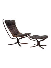 Recliner_Armchair_&_Ottoman_by_Sigurd_Ressel,_1970s_Norway