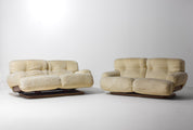 Vintage_Reclining_Italian_Two_Seater_Plush_Sofa,_Cream_Lounge_Sofa_with_Wooden_Base,_1970s_Mid_Century_Modern