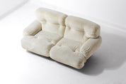 Vintage_Reclining_Italian_Two_Seater_Plush_Sofa,_Cream_Lounge_Sofa_with_Wooden_Base,_1970s_Mid_Century_Modern