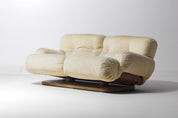 Vintage_Reclining_Italian_Two_Seater_Plush_Sofa,_Cream_Lounge_Sofa_with_Wooden_Base,_1970s_Mid_Century_Modern