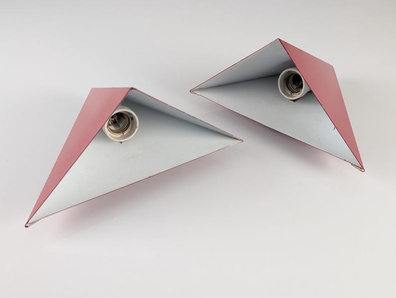 Set_of_2_Red_Metal_Geometric_Sconces,_1970s