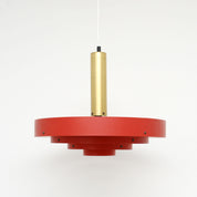 Scandinavian_Red_and_Gold_Multi-Shade_Pendant_Lamp,_1960s