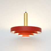 Scandinavian_Red_and_Gold_Multi-Shade_Pendant_Lamp,_1960s