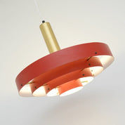 Scandinavian_Red_and_Gold_Multi-Shade_Pendant_Lamp,_1960s