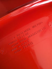 Set_of_Red_Selene_Table_and_3_chairs_by_Vico_Magistretti_for_Artemide,_1960s