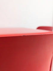 Set_of_Red_Selene_Table_and_3_chairs_by_Vico_Magistretti_for_Artemide,_1960s