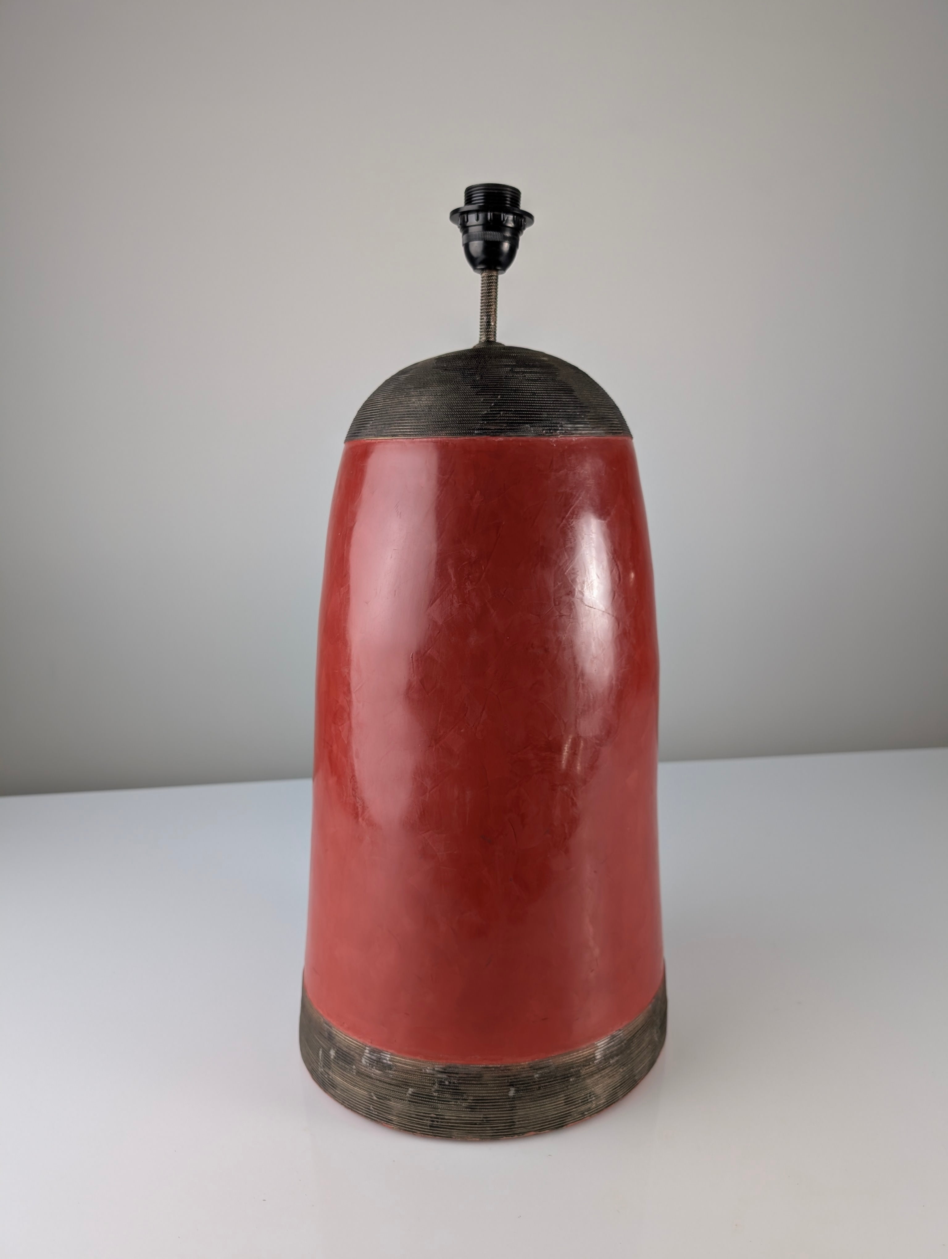 Red_Terracotta_Table_Lamp_with_Metal_Filigree,_Vintage_1980s_Design