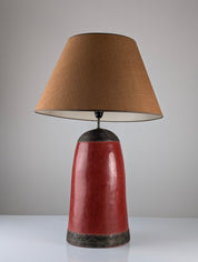 Red_Terracotta_Table_Lamp_with_Metal_Filigree,_Vintage_1980s_Design