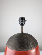 Red_Terracotta_Table_Lamp_with_Metal_Filigree,_Vintage_1980s_Design