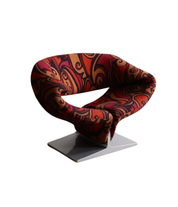 Ribbon_Chair_by_Pierre_Paulin_for_Artifort_in_Jack_Lenor_Larsen_Momentum_Fabric,_Dutch_Design_Icon