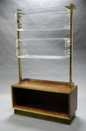 Romeo_Rega_Burl_Walnut_Shelving_Unit_with_Lucite_Shelves,_Italy_1970s