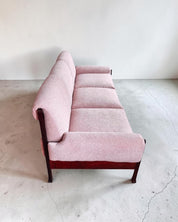 Italian_Mid-Century_Three-Seater_Sofa_in_Rosewood_and_Powder_Pink_Bouclé,_1960s