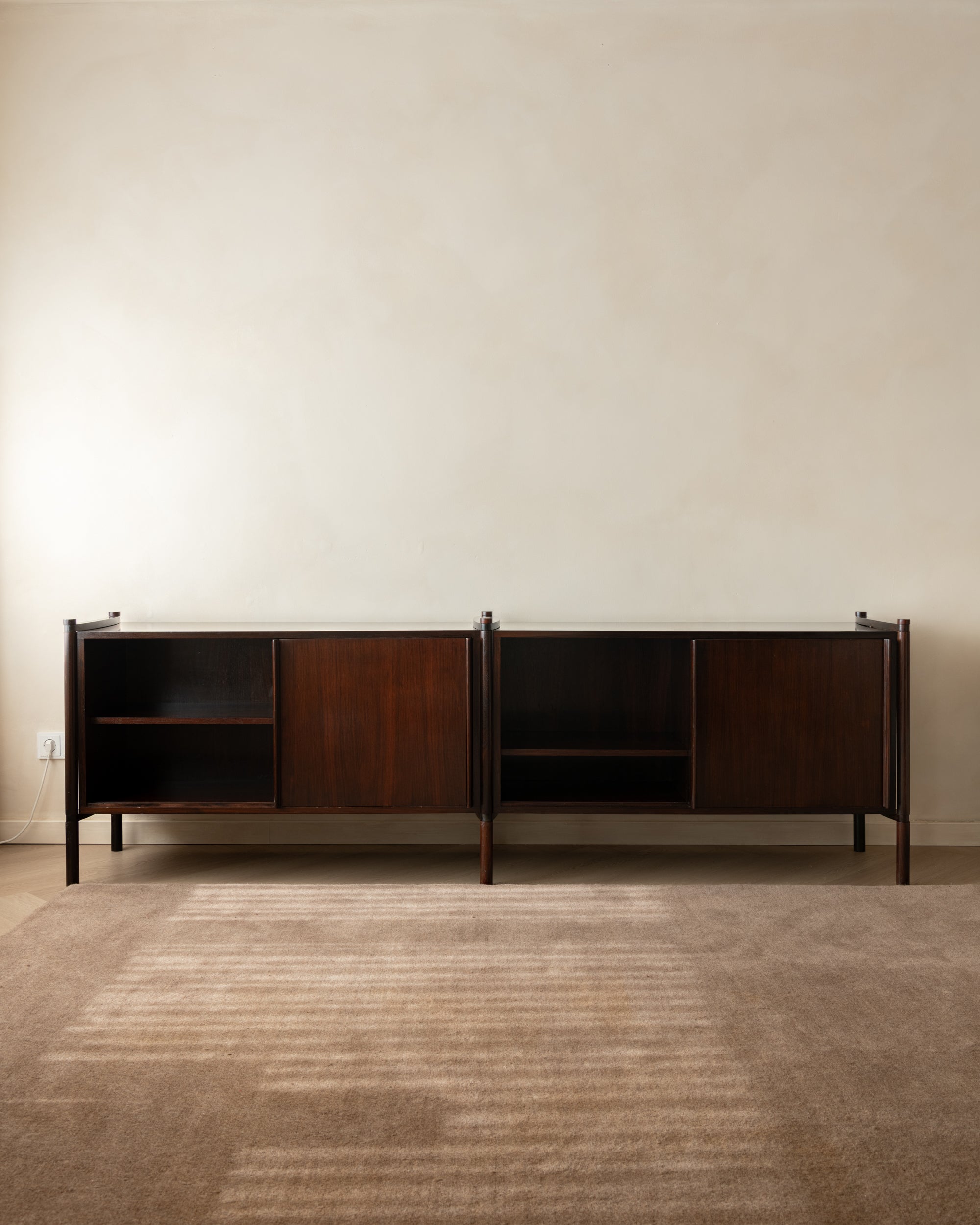 Hirozi_Fukuoh_Archimede_Modular_Sideboard_for_Gavina_in_Rosewood,_Italian_Mid-Century_Modern,_1960s