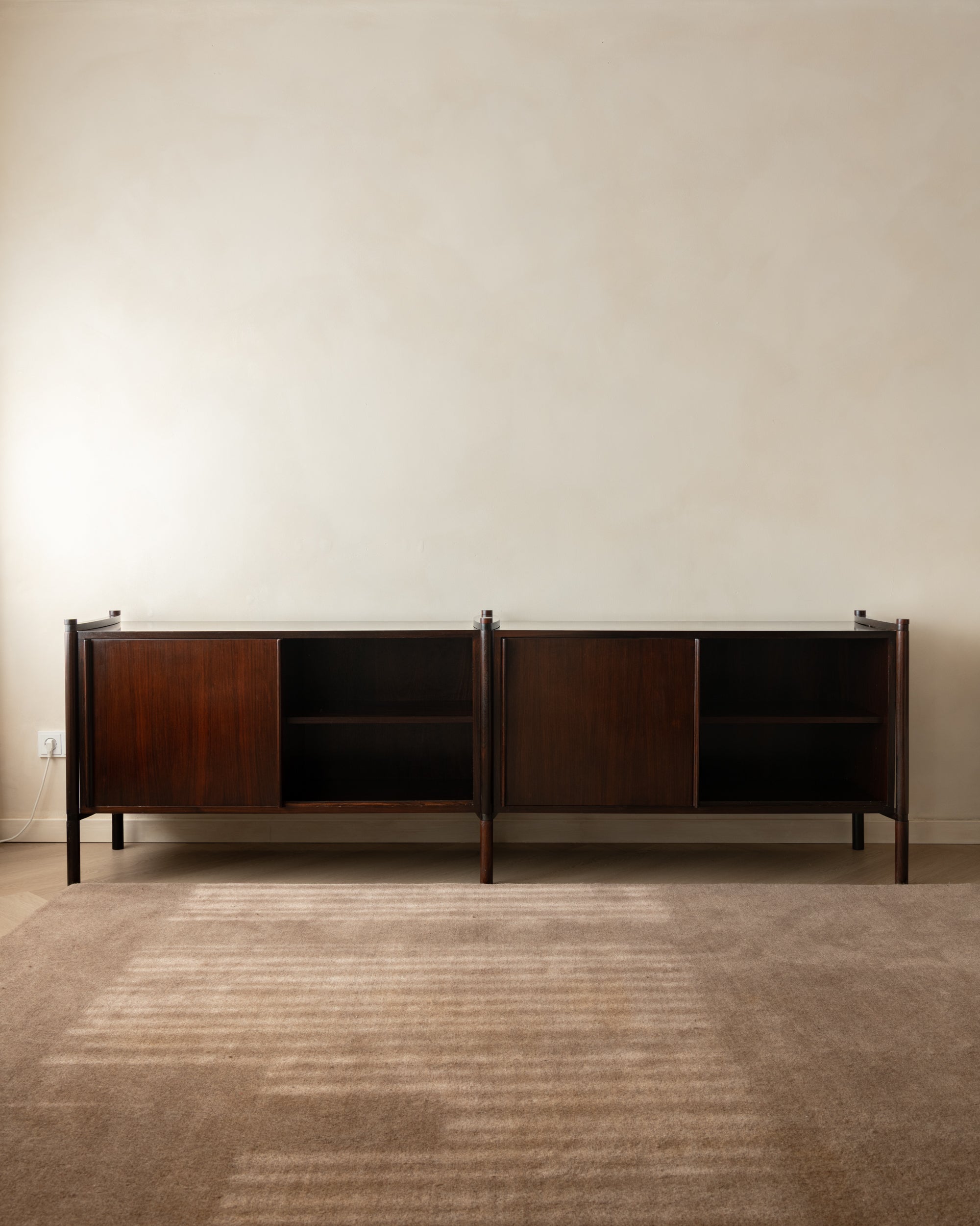 Hirozi_Fukuoh_Archimede_Modular_Sideboard_for_Gavina_in_Rosewood,_Italian_Mid-Century_Modern,_1960s