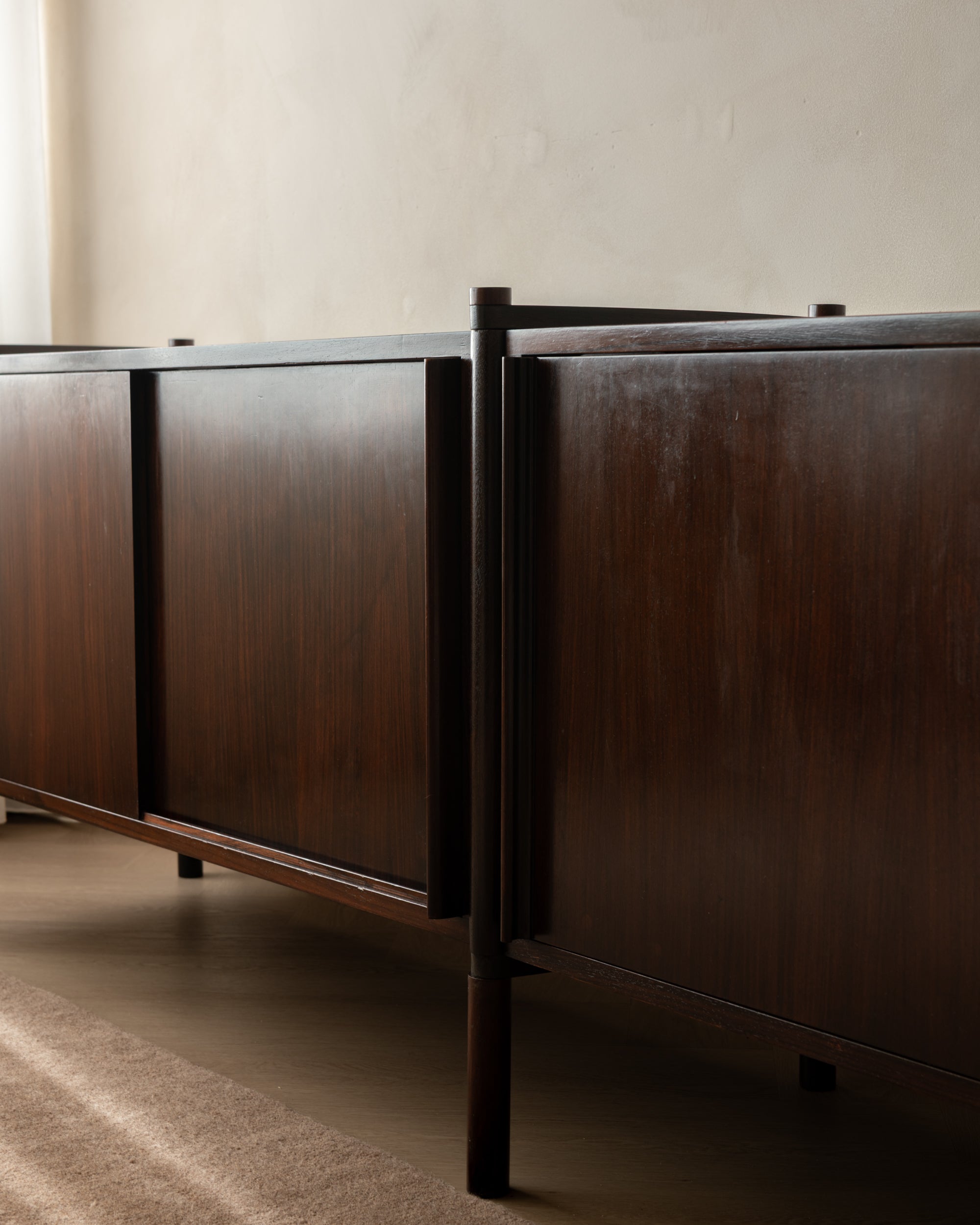 Hirozi_Fukuoh_Archimede_Modular_Sideboard_for_Gavina_in_Rosewood,_Italian_Mid-Century_Modern,_1960s