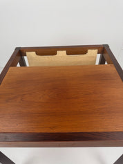 Rosewood_Magazine_Side_Table_with_Canvas_Sling,_Denmark,_1960s