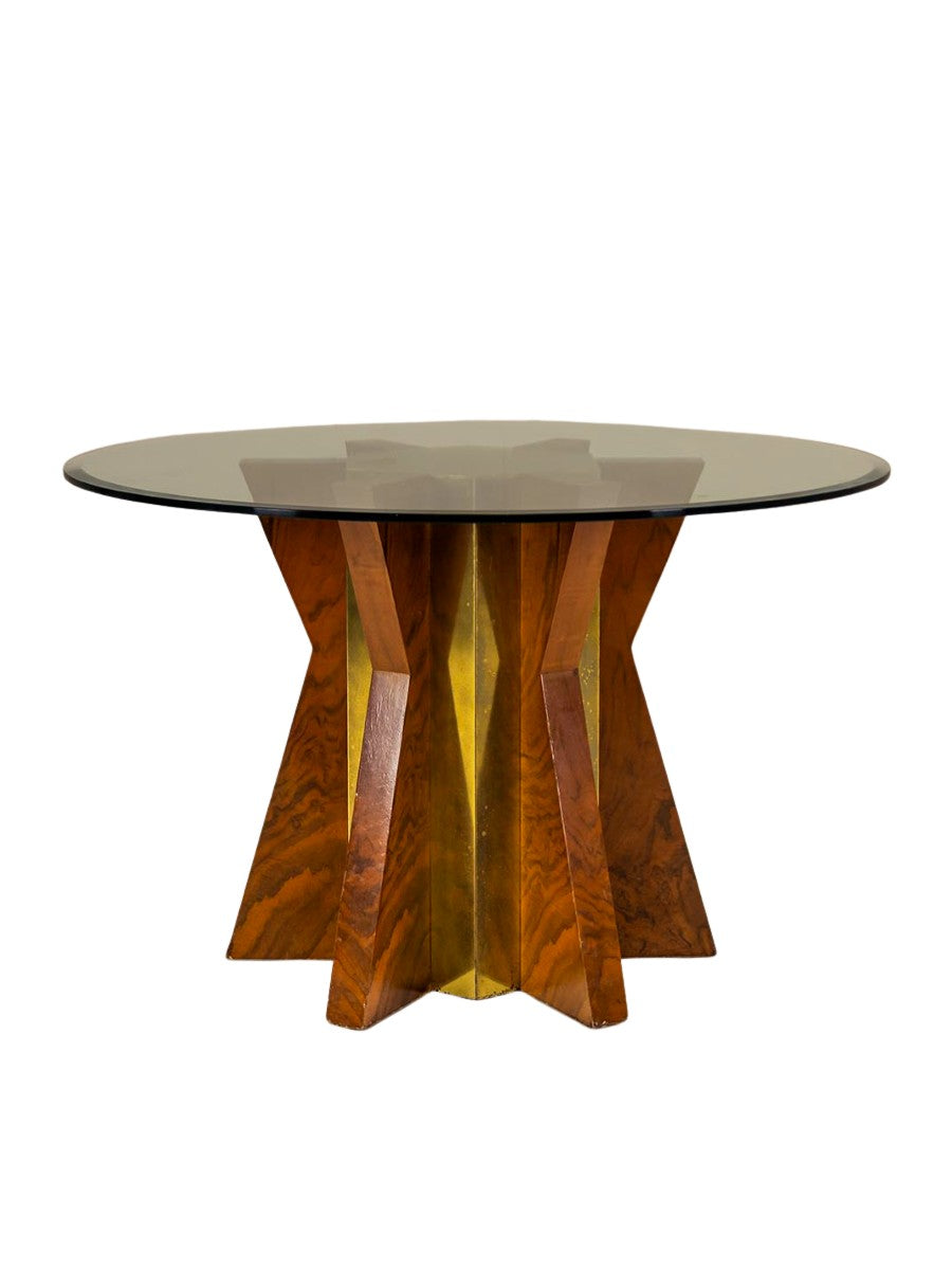 Round_Glass_Top_Dining_Table_by_Tommaso_Barbi_from_1970s_Italy