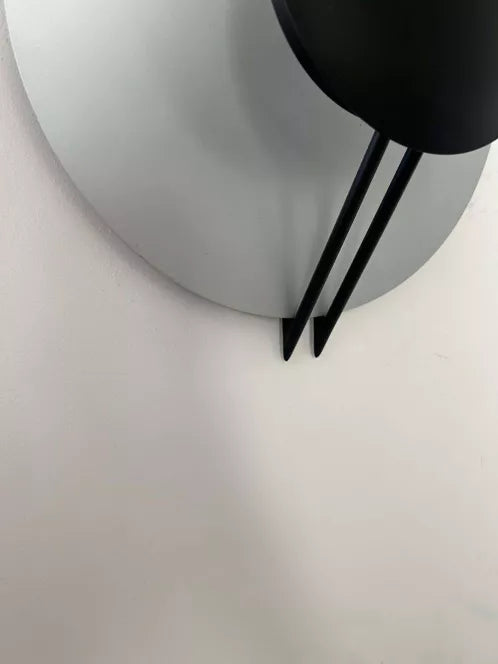 Round_Metal_Wall_Sconce_in_Grey_and_Black,_Italy_1970s