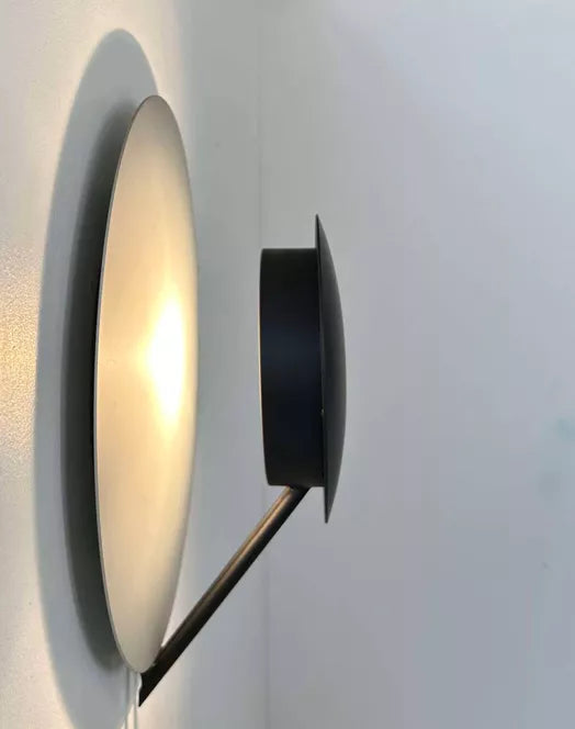 Round_Metal_Wall_Sconce_in_Grey_and_Black,_Italy_1970s