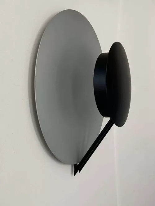 Round_Metal_Wall_Sconce_in_Grey_and_Black,_Italy_1970s