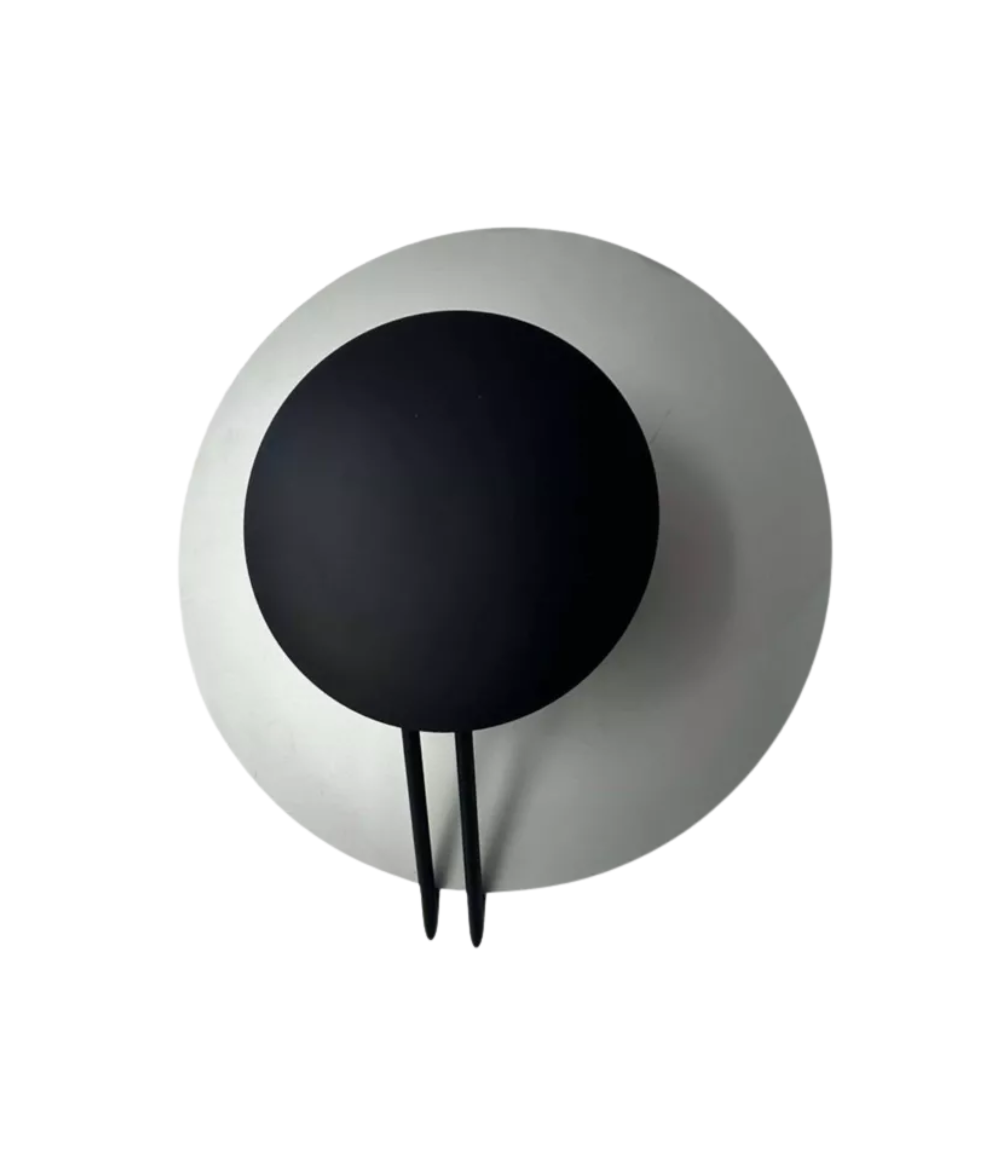 Round_Metal_Wall_Sconce_in_Grey_and_Black,_Italy_1970s