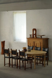 Round_Oak_Dining_Table_with_Two_Extension_Leaves,_Danish_Mid_Century_Modern,_1960s