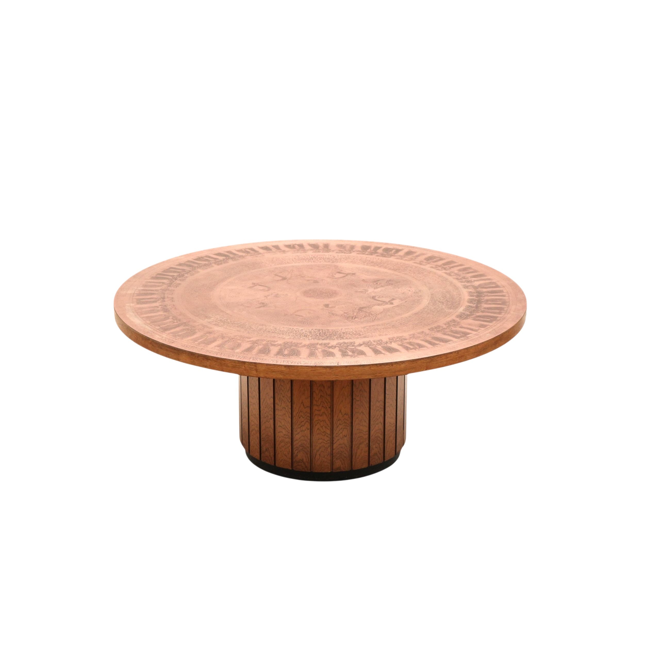 Round_vintage_Brutalist_coffee_table_by_VAD_Trævarefabrik_with_a_copper_top