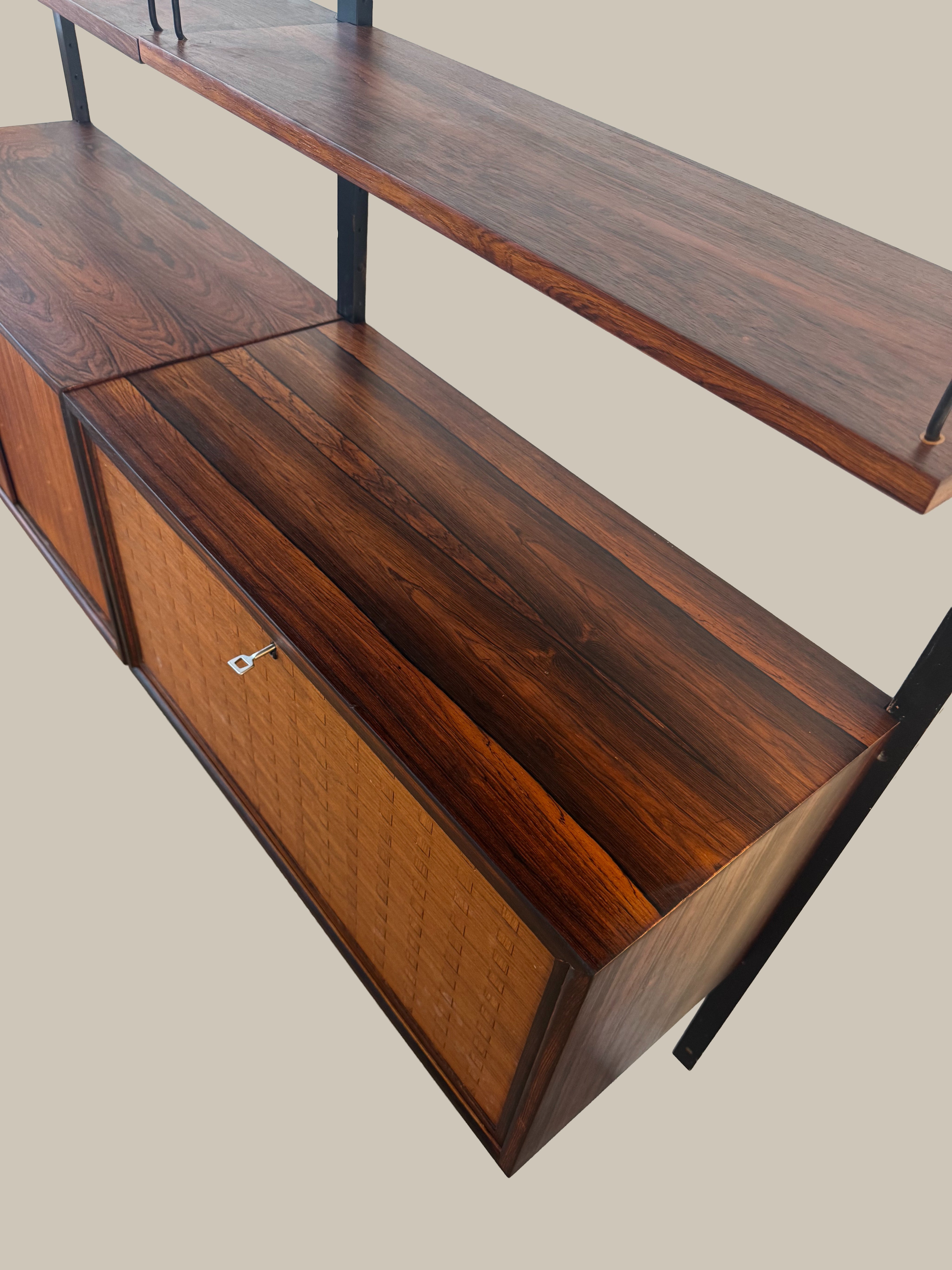 Poul_Cadovius_Royal_System_Rosewood_Wall_Unit_for_Cado,_Denmark,_1960s