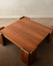 Mario_Marenco_Sapporo_Square_Coffee_Table_for_Mobil_Girgi_in_Walnut,_Italian_Modern_Design,_1970s