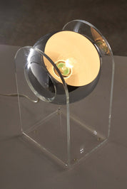 Sarfatti_Style_Table_Lamp,_Chrome_&_Plexiglass,_1980s