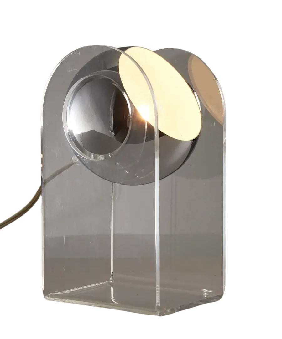Sarfatti_Style_Table_Lamp,_Chrome_&_Plexiglass,_1980s