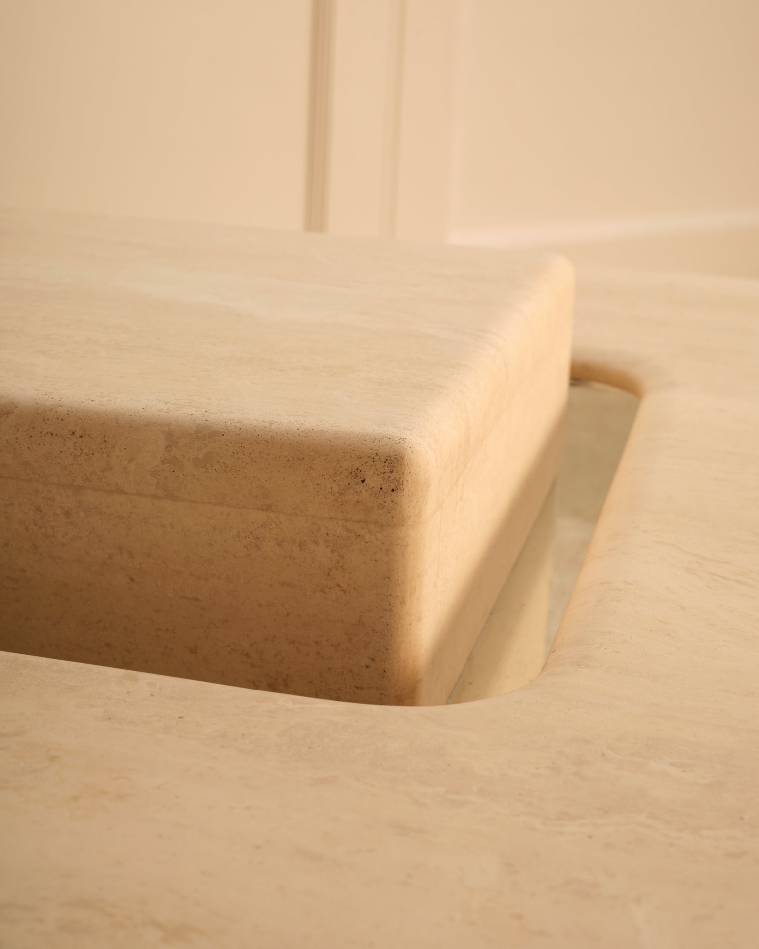 1980s_Saturne_Travertine_Coffee_Table_by_Claude_Berraldacci,_France