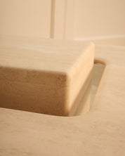 1980s_Saturne_Travertine_Coffee_Table_by_Claude_Berraldacci,_France
