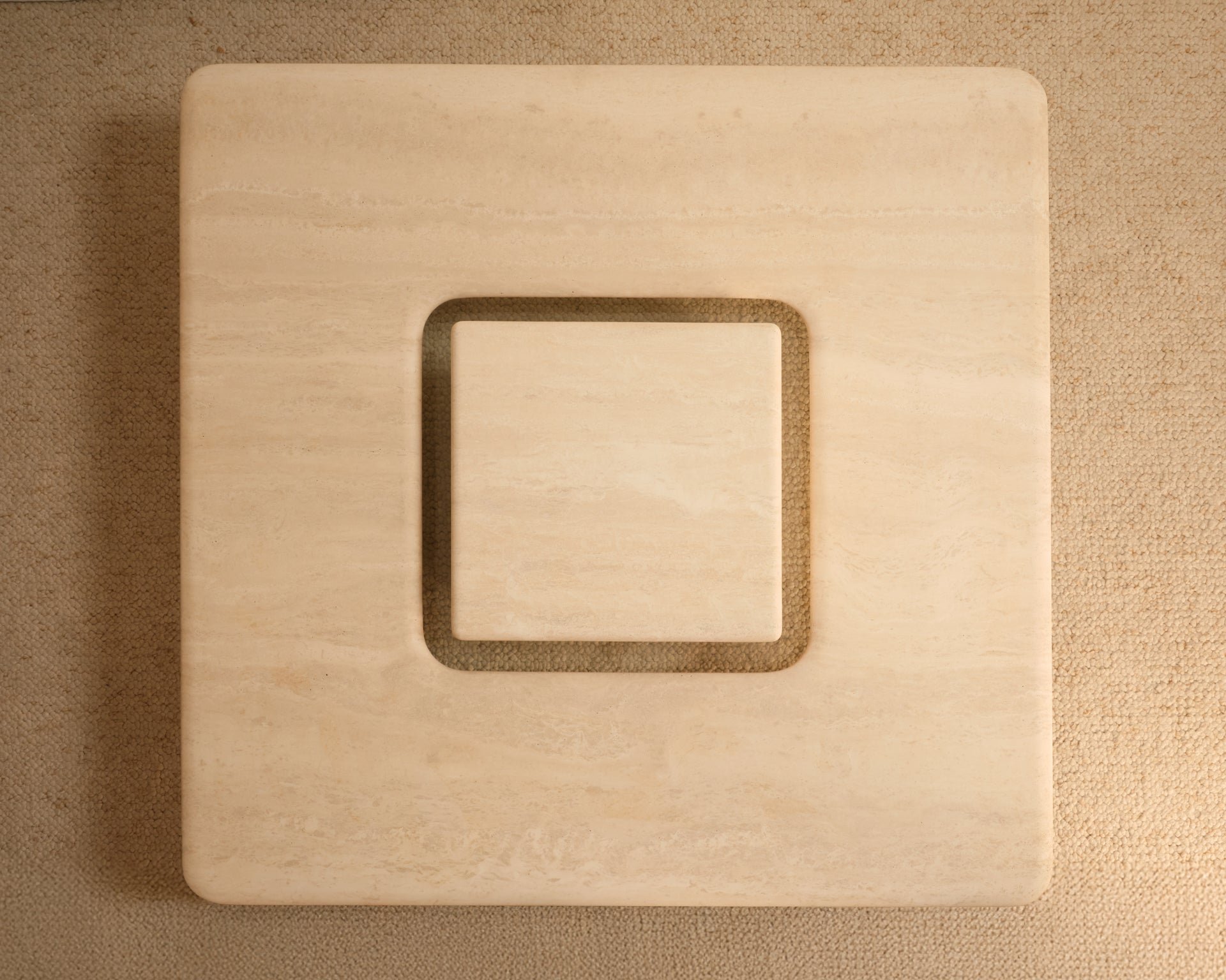 1980s_Saturne_Travertine_Coffee_Table_by_Claude_Berraldacci,_France