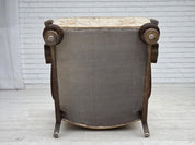 Scandinavian_Armchair,_Beige_&_Brown_Upholstery,_Oak_Frame_1950s_Denmark
