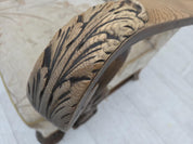 Scandinavian_Armchair,_Beige_&_Brown_Upholstery,_Oak_Frame_1950s_Denmark