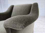 Scandinavian_Armchair,_Green_Velour_Upholstery_&_Beech_Wood_Frame_1970s_Denmark