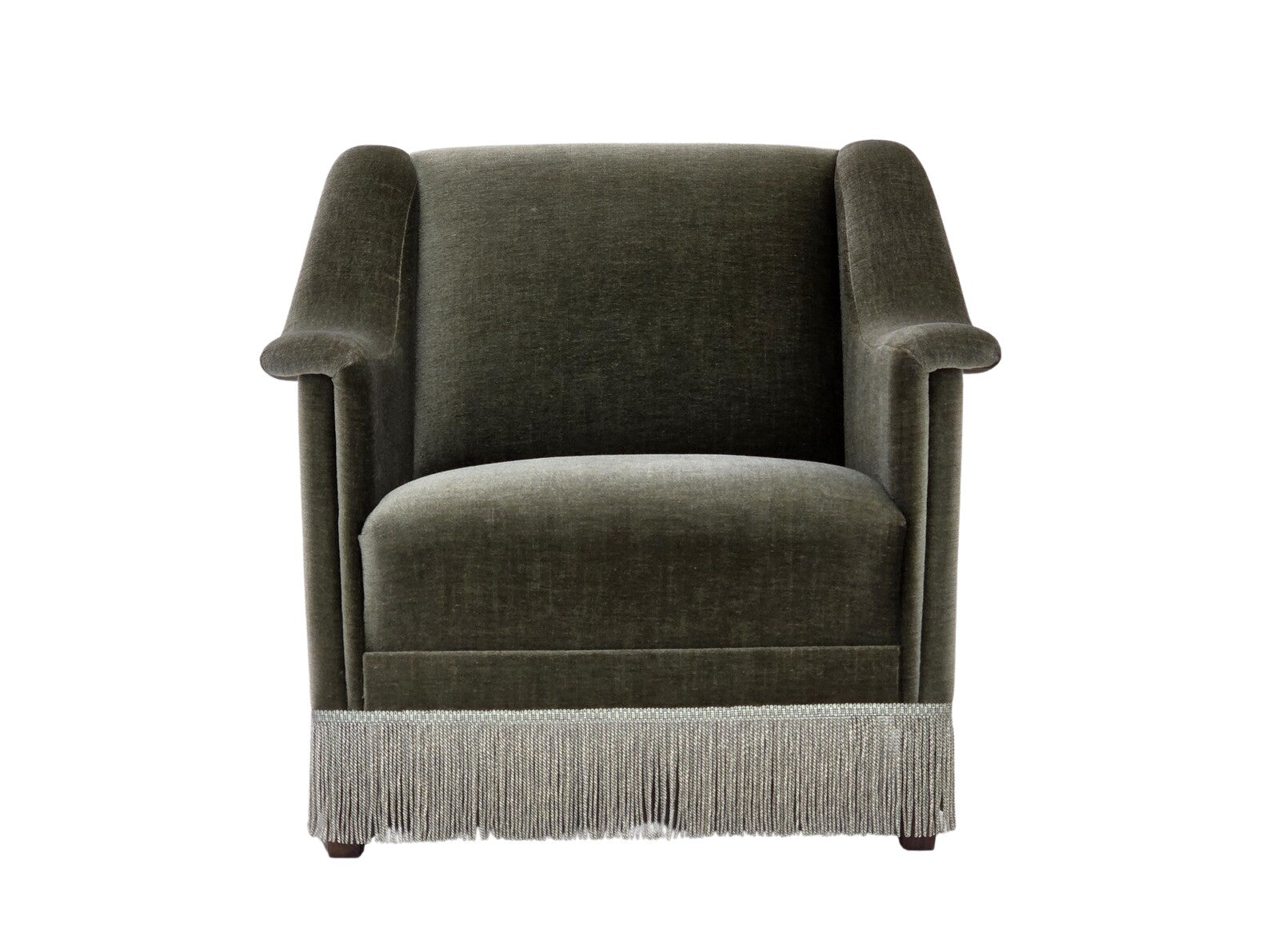 Scandinavian_Armchair,_Green_Velour_Upholstery_&_Beech_Wood_Frame_1970s_Denmark
