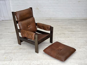 Scandinavian_Armchair,_Oak_and_Leather,_1970s