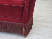 Scandinavian_Armchair,_Red_Velour_&_Oak,_1970s_Denmark