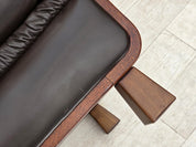 Scandinavian_Armchair,_Upholstered_Seat_&_Wood_Frame,_1970s_Denmark