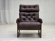 Scandinavian_Armchair,_Upholstered_&_Wood_Frame,_1970s_Denmark
