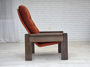 Scandinavian_Armchair,_Upholstered_&_Wood_Frame,_1970s_Denmark