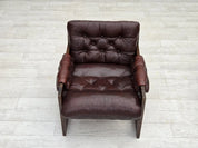 Scandinavian_Armchair,_Upholstered_&_Wood_Frame,_1970s_Denmark